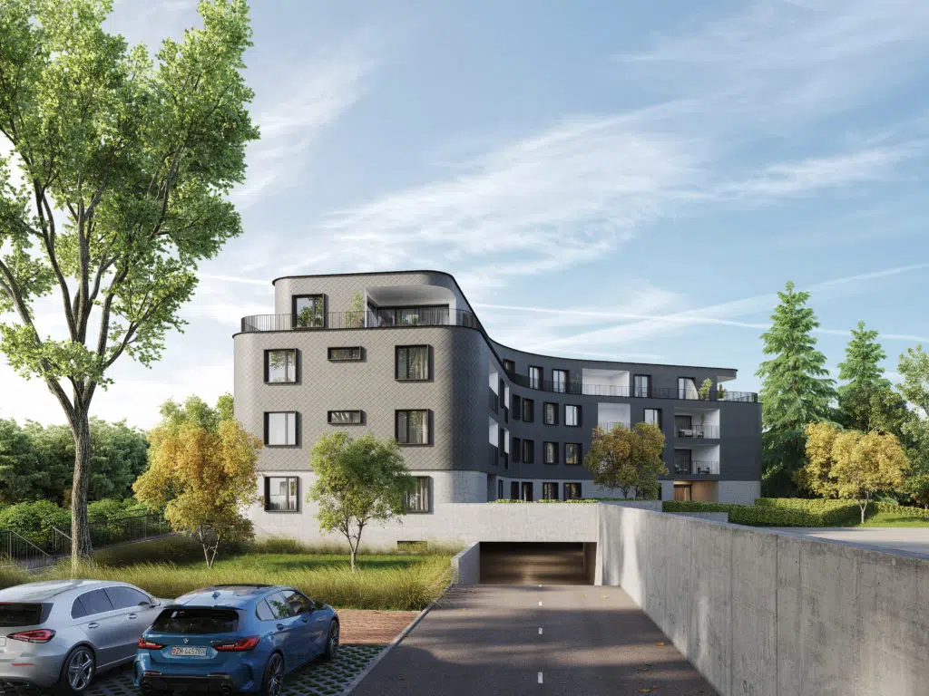 image 3d architecture immeuble gris